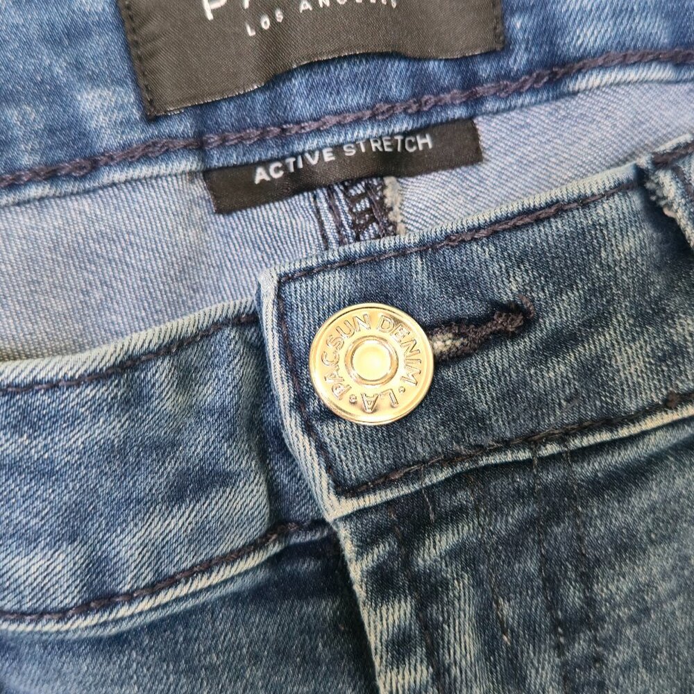 PacSun Men's Slim/Skinny Jeans - Medium Blue - Modern and Versatile Style W32 - Picture 5 of 10